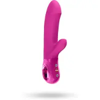 Fun Factory Bi Stronic Embrace - vibromasseur pulsant avec stimulateur clitoridien (rose)