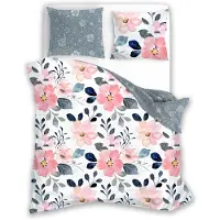 Faro Linge de lit 160x200+ 2x 70x80 100 % satin de coton Parure de lit Housse de couette (Milagro Verde 011)