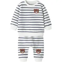Name it Survêtement 'NBMDADDEL' bleu foncé / caramel / blanc naturel