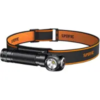 Superfire 2 In 1 Th04 600lm Usb-c Headlamp Orange