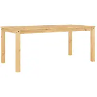 Syfax Table à manger PANAMA 180x90x75 cm bois massif de pin