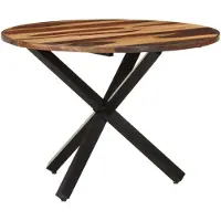 Syfax Table de salle à manger 100x100x75 cm Bois d'acacia