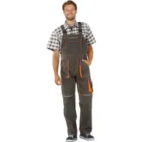 Planam Salopette Basalte Neon olive/orange 64 (64)