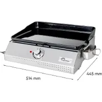 Little Balance Plancha électrique 2150w plaque fonte émaillée 50x35cm - - 8713 - biscarosse 50-35