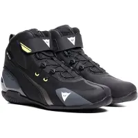 Dainese Herian D-WP Noir Blanc Jaune Fluo Imperméable Chaussures de Moto Taille 45