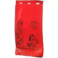 VAR Sac à excréments de chien en PE, Sac-poubelle, Rouge