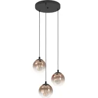 Eglo Suspension Ariscani 1 3 lumières noir rond