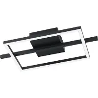 Eglo Lumière LED de plafond Amandolo Avec télécommande - noir - carré