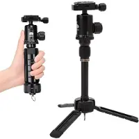 Sirui AM-35K mini tripod with ball head and center column, black (Métal), Trépied, Noir