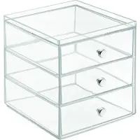 IDesign Organisateur de cosm tiques Clarity pour meuble de toilette pour contenir du maquillage