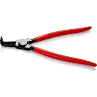Knipex 46 21 A41 SB Pince pour circlips pour circlips extérieurs d'arbre noire atramentisée gainées en plastique 300 mm