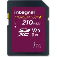 Integral Momentum I (1000 Go, SDXC, U3, UHS-I), Carte mémoire, Rouge