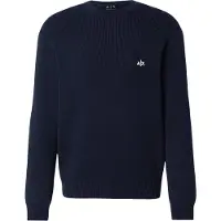 Armani Exchange pour homme. XM002819AF12930UB101 Pull Super Commercial Regular Fit noir (S), Casuel, Coton, Manche longue