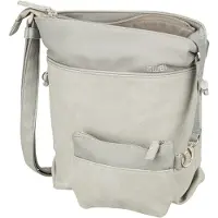 Zwei Sac à bandoulière 'Jana J100' gris