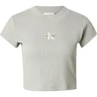 Calvin Klein Jeans T-shirt côtelé Monologo Femme Shadow