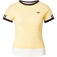 Adidas Originals Layered Cali Short Sleeve T-shirt Jaune S Femme