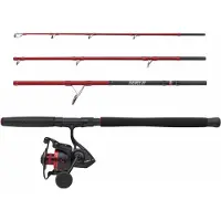 Penn Fierce Iv Travel Boat Bottom Shipping Combo Noir 2.14 m / 20-30 Lbs