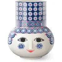 Bjørn Wiinblad Olga-20 Cm Ceramic Vase Bleu