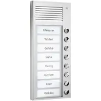 TCSS AG Audio Poste extérieur PAK08-EN 8 touches 1 rangée AP argent