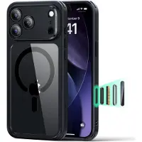 ESR Classic Hybrid HaloLock (Apple iPhone 17 Pro Max), Coque pour téléphone portable, Transparent, Noir