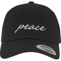 Mister tee Casquette 'Peace' noir / blanc