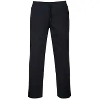 Portwest Pantalon de cuisine DRAWSTING Noir 3XL