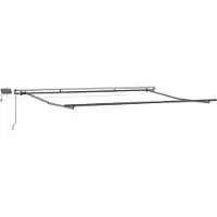 vidaXL Store extensible vert et blanc 500 x 300 cm