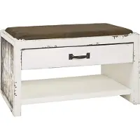 Haku Banc de salle | 72 x 40 x 43 cm | Blanc
