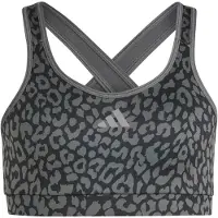 Adidas Future Icons Optime Medium Impact Sports Bra Gris 11-12 Years Fille