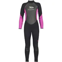 Trespass Aquaria 2 Mm Woman Long Sleeve Back Zip Neoprene Suit Noir XS Femme