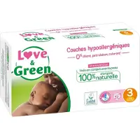 Love & Green Couches hypoallergéniques Love&Green T3 4 à 9 kg x52