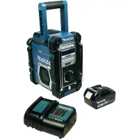 Makita DMR 112 Radio de chantier avec DAB+ et Bluetooth + batterie 3 Ah et chargeur