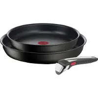 Tefal L3959143 Ingenio Unlimited On Set 3 Pcs Poêles 24/28 Cm + 1 Poignée -Induction