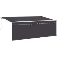 vidaXL Store rétractable Anthracite 400 x 200 cm