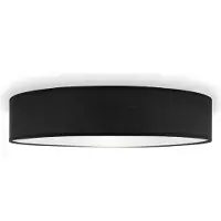 Smartwares Plafonnier 50x50x10 cm noir