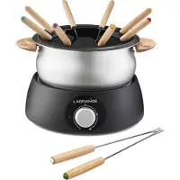Lagrange Appareil à fondue Classic 900 W Noir inclus 2 fourchettes supplémentaires