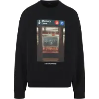 Mister tee Memory Lane Oversized Sweatshirt Noir 2XL Homme