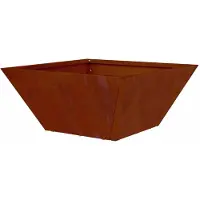 vidaXL Cache-pot de jardin Rouillé 35 x 35 x 15 cm