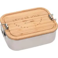 Lassig Boîte À Goûter En Inox Et Bambou Adventure - Lassig