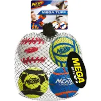 Nerf Balles de tennis, 6,4 cm, 4 SZT (Jouet de balle pour chiens)