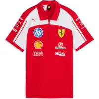 Puma T-shirt 'Scuderia Ferrari HP Replica' bleu clair / jaune / rouge / blanc