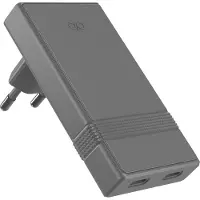 Force Power CS 45W USB C+C PDUltraGaN LShape Plat Recyclé Gris