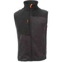 Payper Hommes, Gilet, Tour Gilet, Orange, Noir, Gris, (S)