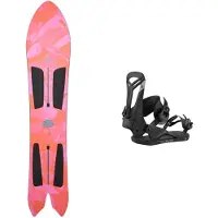 Burton - Packs (snowboard + fix) - Snowboard freeride - Pack Ft Channelsurfer 2026 en Bois - Rose