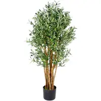 OEM Feuilles d'olivier artificielles, 125 cm, vert, décoration