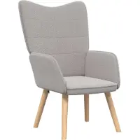 vidaXL fauteuil Gris clair 62 x 67 x 95,5 cm Tissu Sherpa