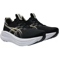 Asics Chaussure de course 'Gel-Nimbus 28' beige clair / noir
