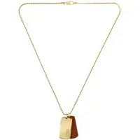 HUGO 1580835 Necklace Doré Homme