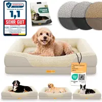 Aktiv shop GmbH Lit orthopédique pour chien ELONEO, taille S - Crème