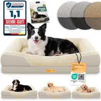 Aktiv shop GmbH Lit orthopédique pour chien ELONEO, taille M - Crème